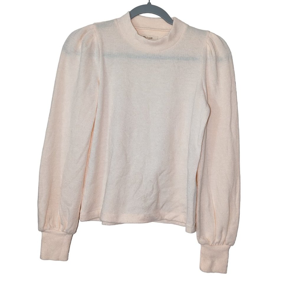 Women's Madewell long sleeve sweater, cream, size XXS